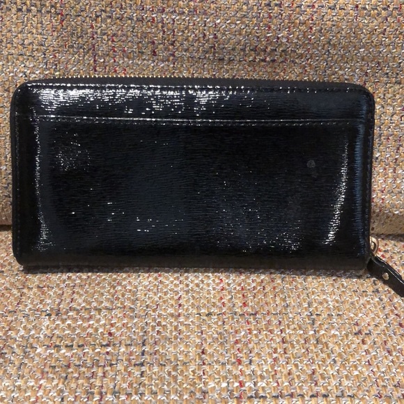 KATE SPADE Black Leather Full Zipper Continental Wallet with Full Coin Section - Picture 2 of 16